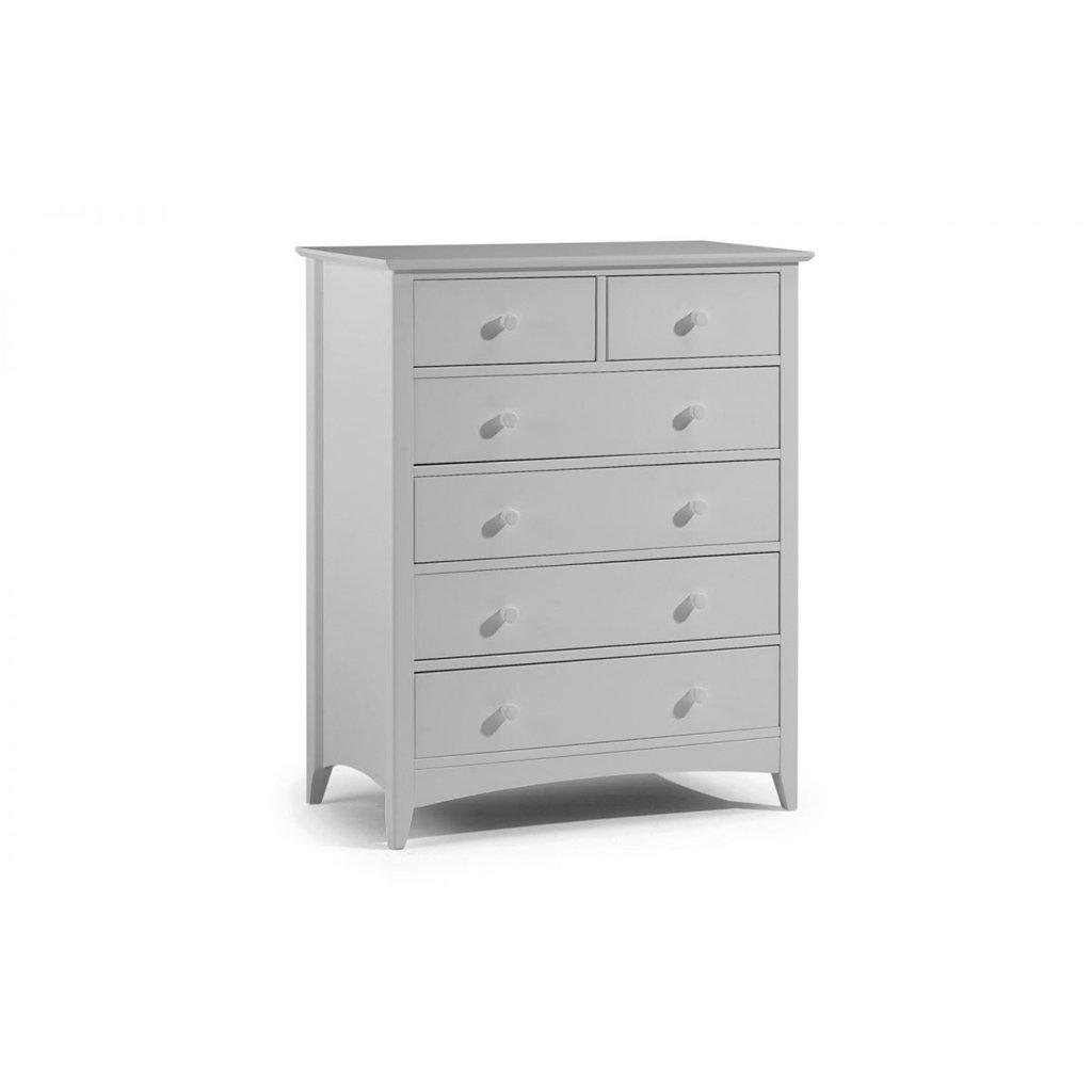 Timeless Dove Grey 6 Drawers Chest